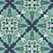 Homeroots 7 x 10 ft. Blue & Green Floral Indoor & Outdoor Area Rug 388669 - alternate 2
